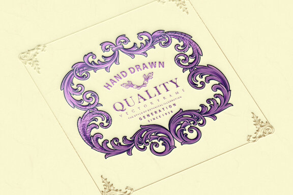 Classic Ornaments frame elegant best design SVG