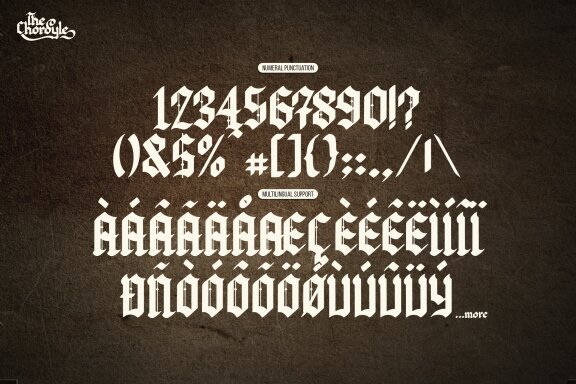 The Chordyle | Blackletter Font