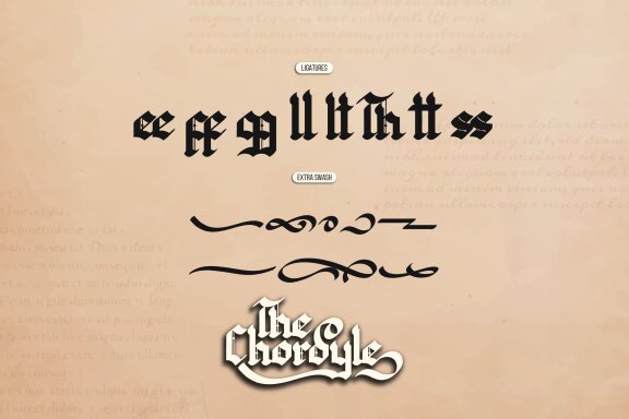 The Chordyle | Blackletter Font