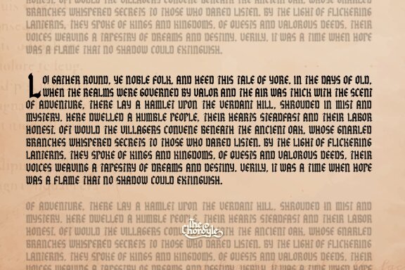 The Chordyle | Blackletter Font