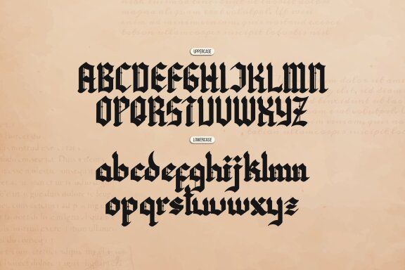The Chordyle | Blackletter Font