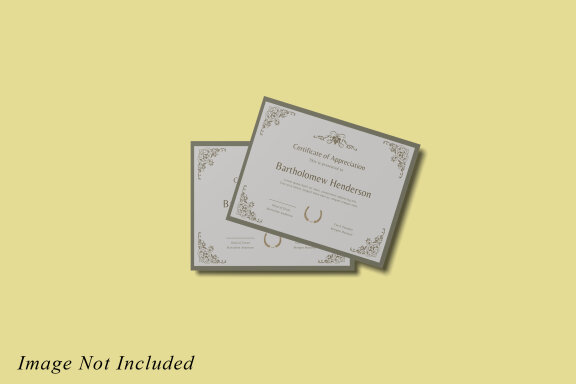 certificate mockup