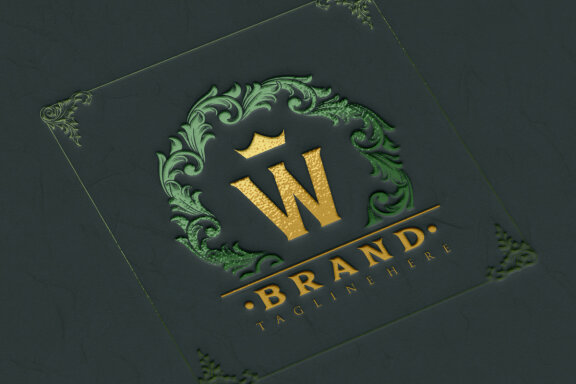 Shield Flora Ornate Logo Vintage Company