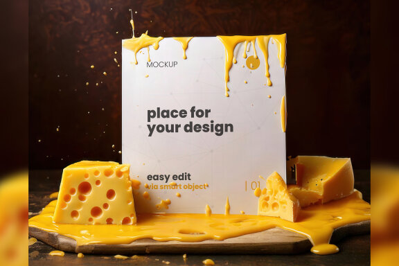 3 Melted Cheese Advertising Mockups