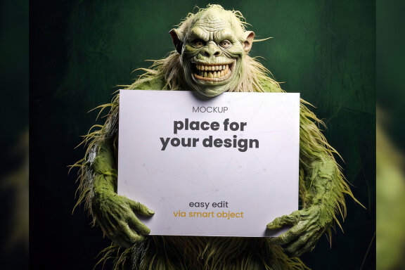 12 Halloween Creatures Mockups