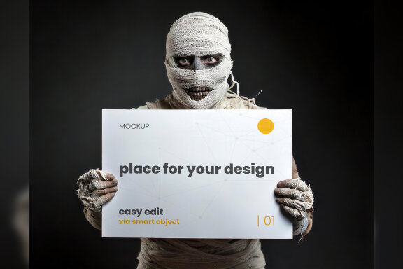 12 Halloween Creatures Mockups