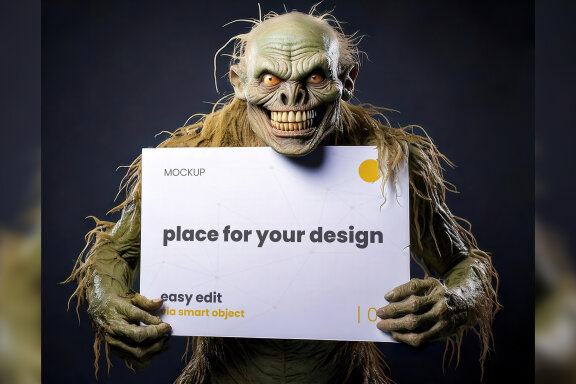 12 Halloween Creatures Mockups