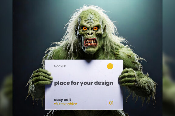 12 Halloween Creatures Mockups