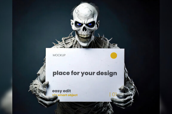 12 Halloween Creatures Mockups