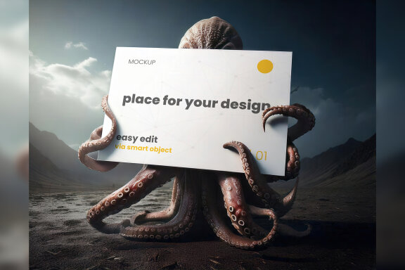 9 Kraken and Dragon Mockups