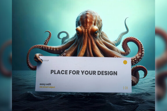 9 Kraken and Dragon Mockups