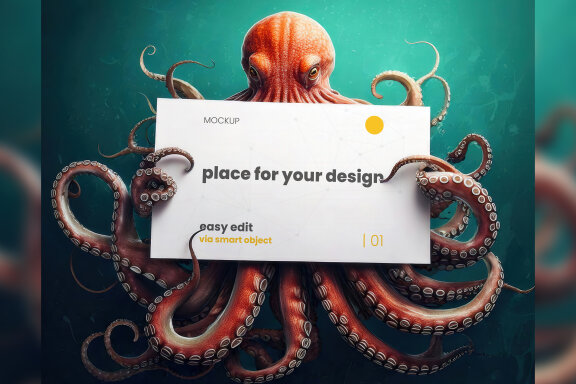 9 Kraken and Dragon Mockups
