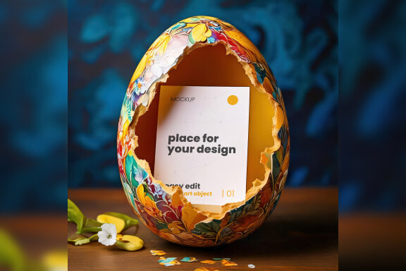 10 Easter Eggs Mockups 