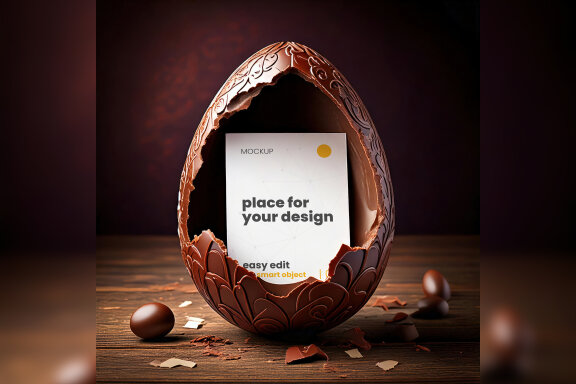 10 Easter Eggs Mockups 