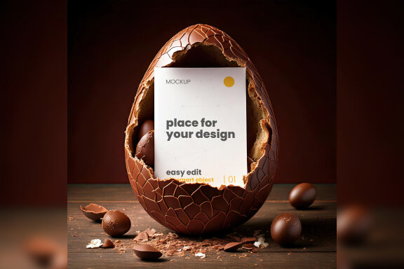 10 Easter Eggs Mockups 
