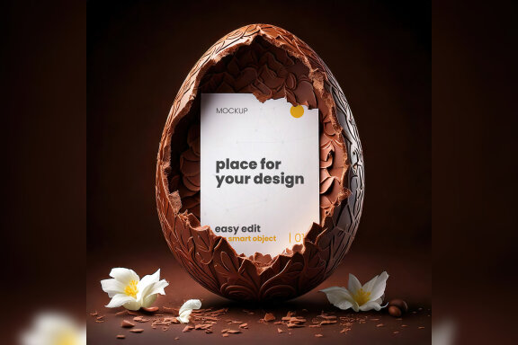 10 Easter Eggs Mockups 