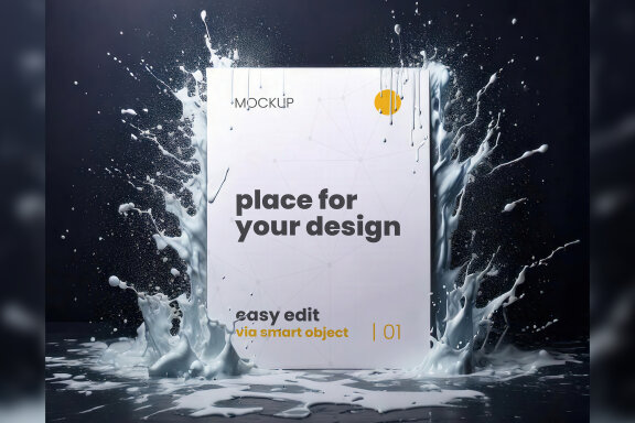 11 Paint Splash Mockups