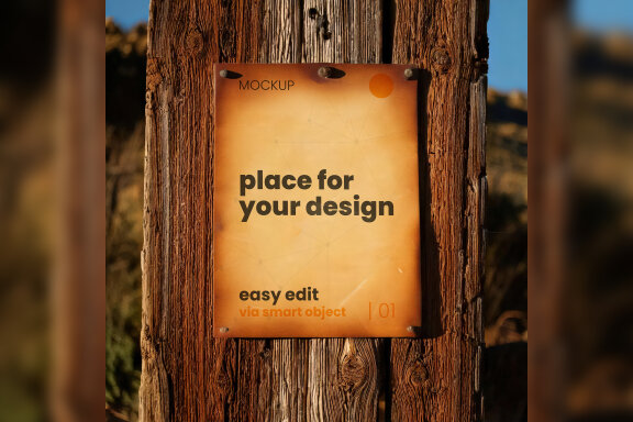 7 Old Vintage Rusty Wanted Signs Mockups