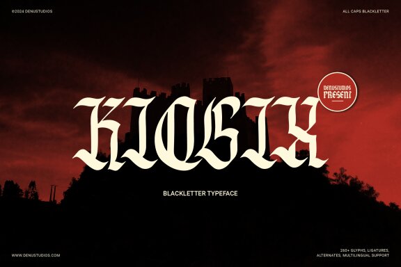 Kiosix | Blackletter Typeface