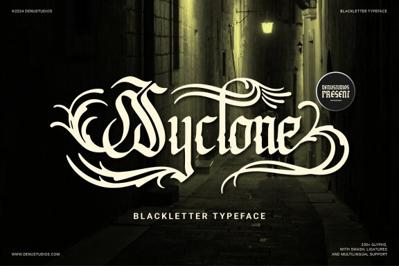 Syclone | Blackletter Typeface