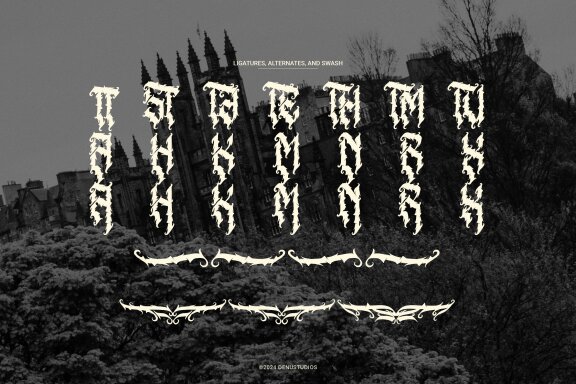 Menda Hixeon | Blackletter Typeface
