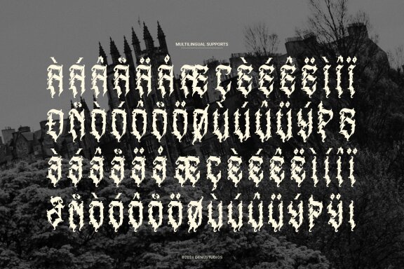 Menda Hixeon | Blackletter Typeface