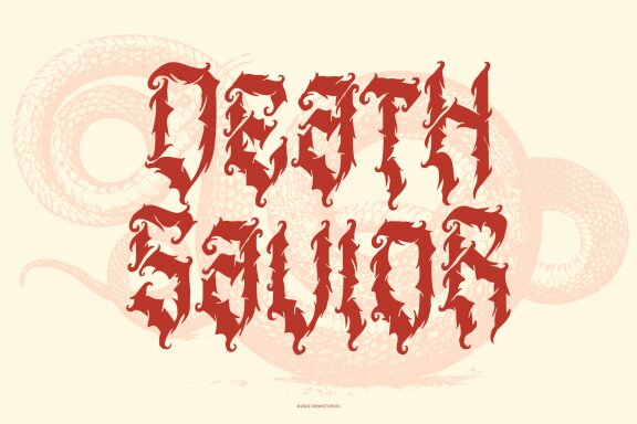Menda Hixeon | Blackletter Typeface