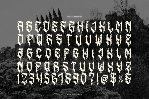 Menda Hixeon | Blackletter Typeface
