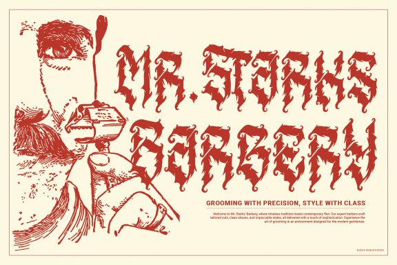 Menda Hixeon | Blackletter Typeface