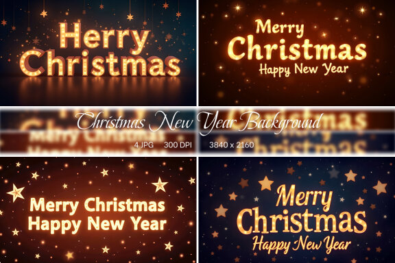 Christmas New Year Background