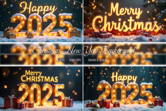 Christmas New Year Background