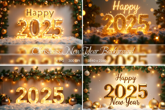 Christmas New Year Background