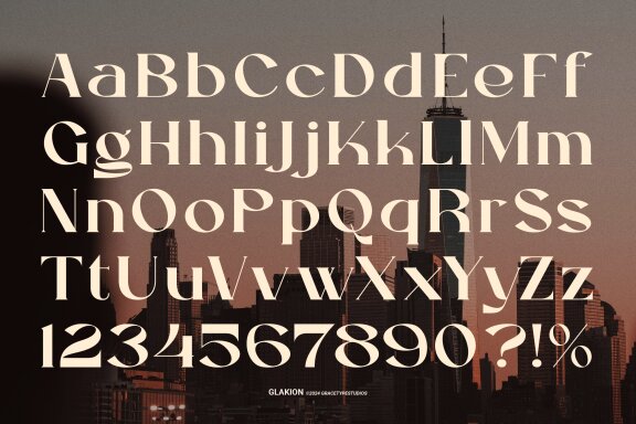 Glakion | Modern Display Serif