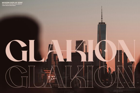 Glakion | Modern Display Serif