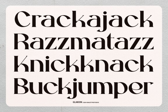 Glakion | Modern Display Serif