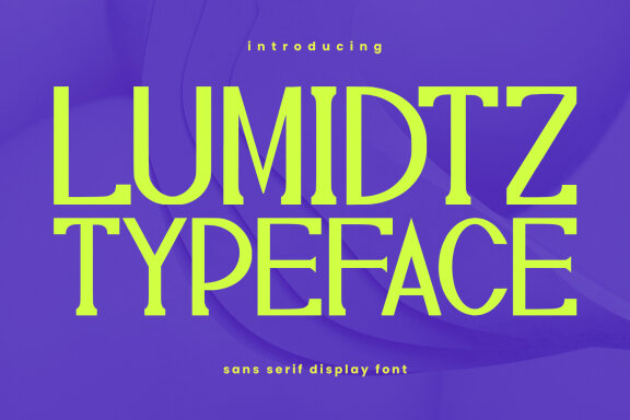 Lumidtz Sans Serif Display Font