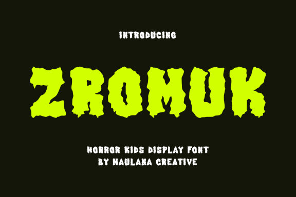 Zromuk Kids Game Font