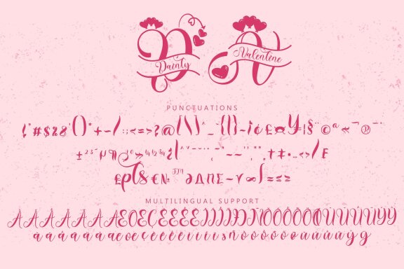 Dainty Valentine Monogram FREE Font