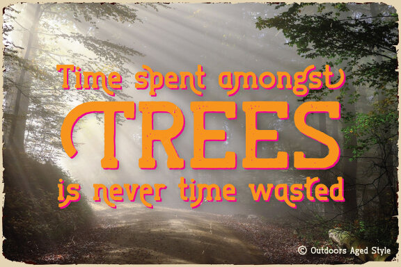 Outdoors Vintage Label Font
