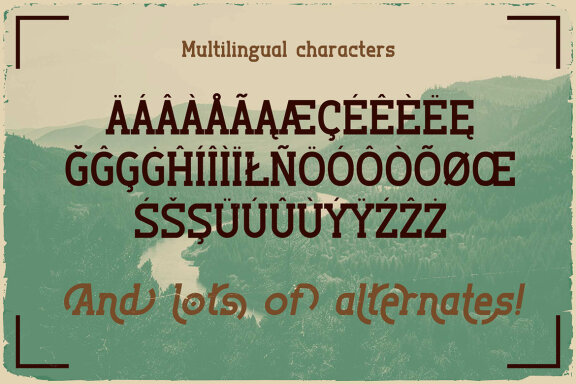 Outdoors Vintage Label Font