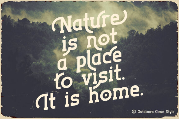 Outdoors Vintage Label Font