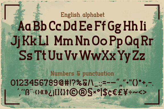 Outdoors Vintage Label Font
