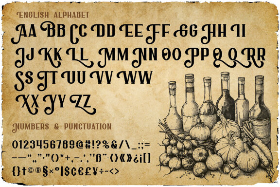Old Tavern Vintage Label Font