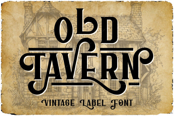 Old Tavern Vintage Label Font