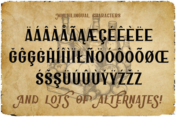 Old Tavern Vintage Label Font