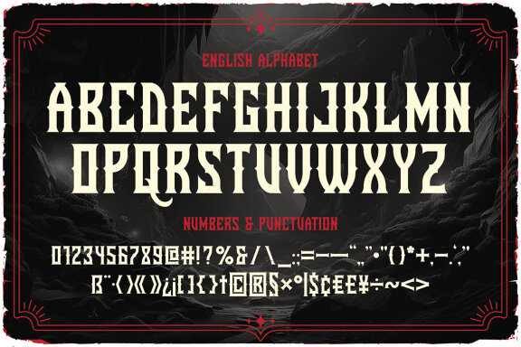 Myst Dungeon Vintage Label Font