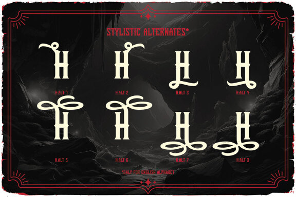 Myst Dungeon Vintage Label Font