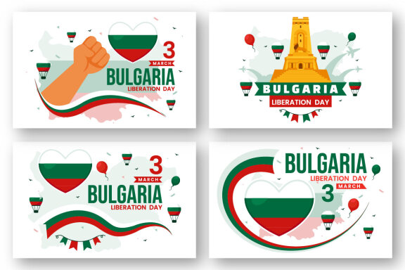 12 Bulgaria Liberation Day Illustration