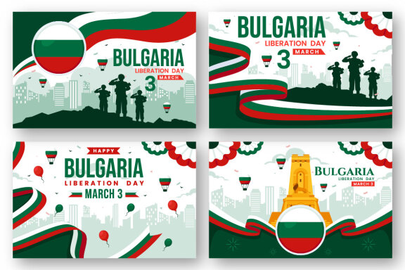 12 Bulgaria Liberation Day Illustration
