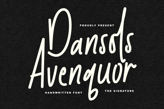 Dansols Avenquor Handwritten Font